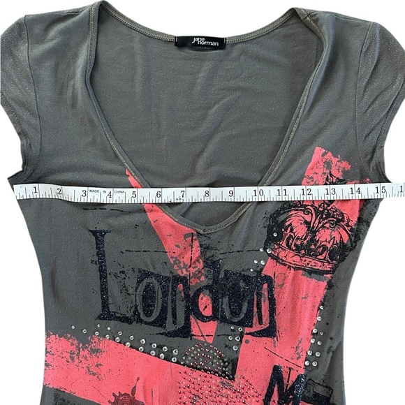 Jane Norman London Union Jack Graphic Tee – Women’s US 4 / Small - Picture 5 of 12